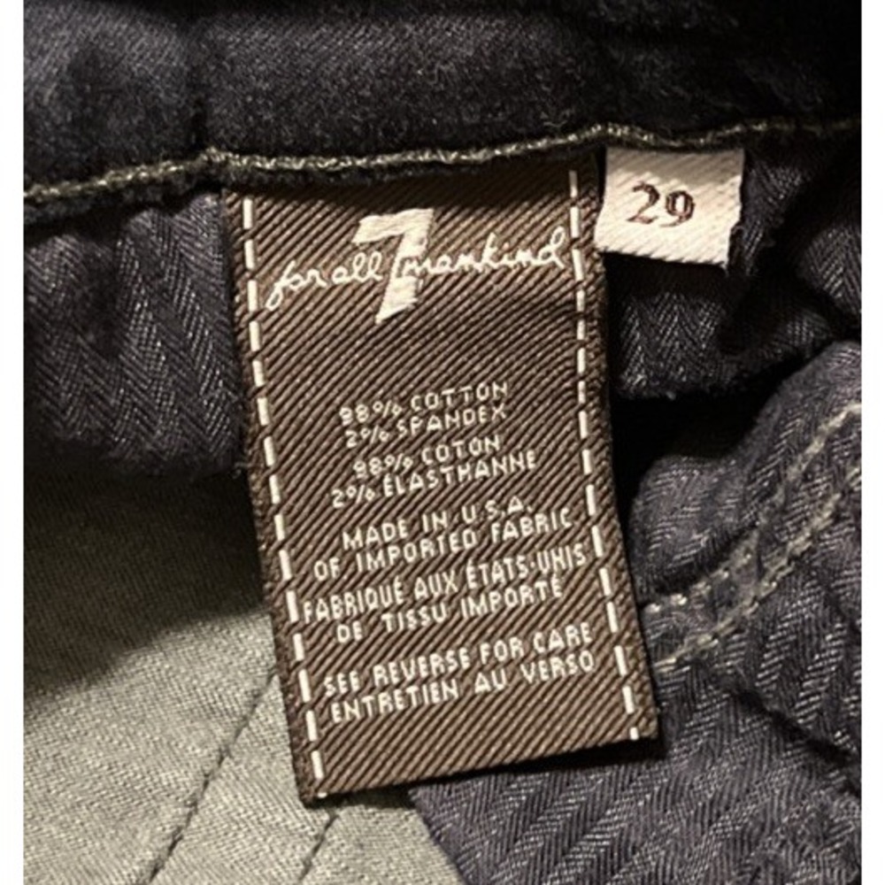 7 For All Mankind Women's Lexie Kaylie Petite Boot Low‎ Rise USA Jeans SZ 29x33 - Picture 4 of 10